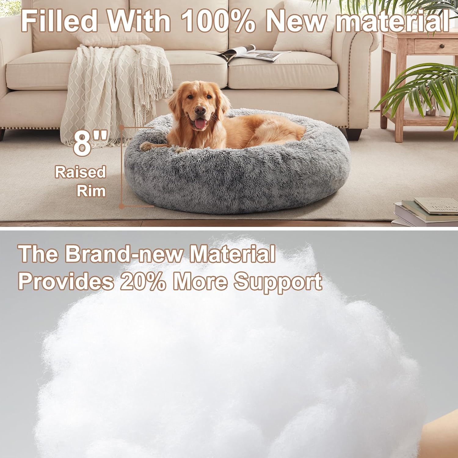 Soft Plush Pet Bed (60x45cm) - Image 3