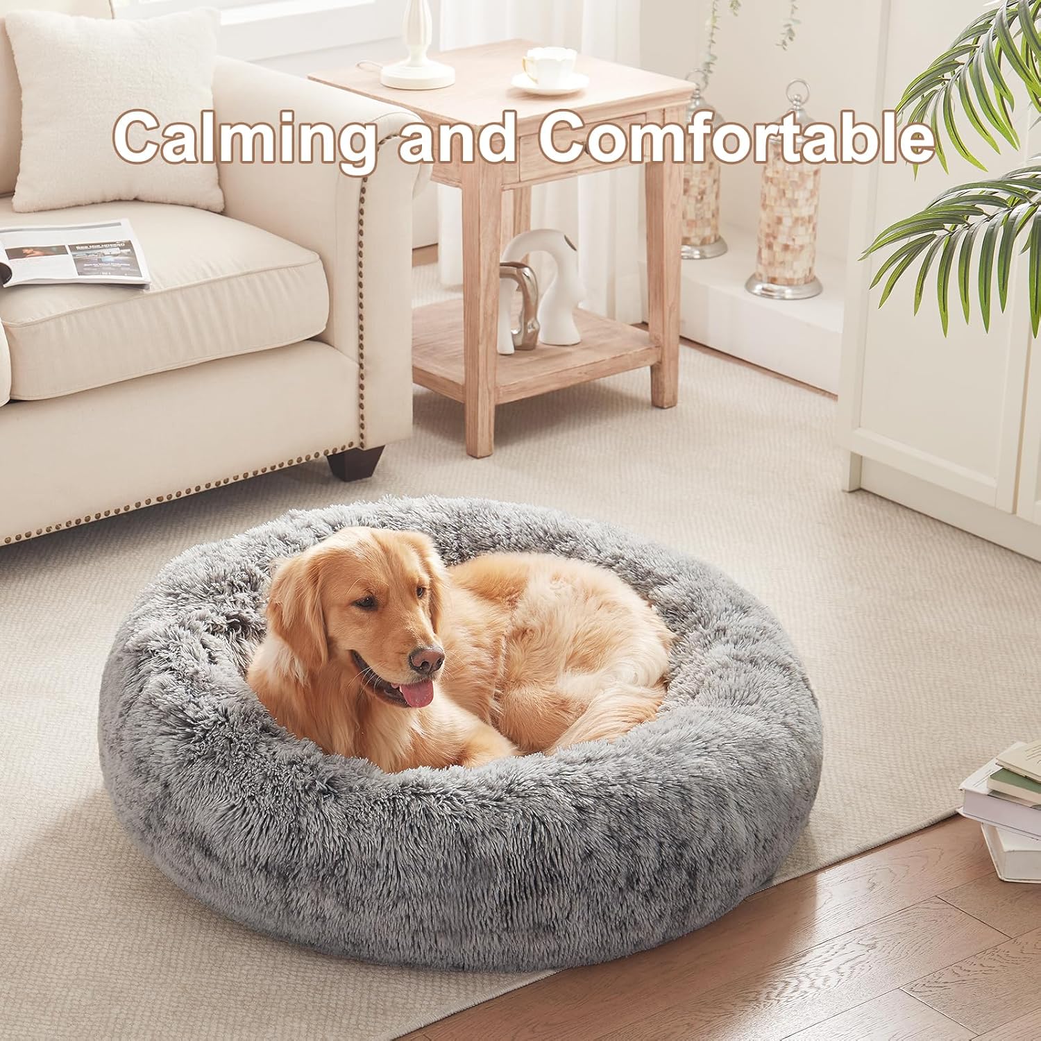 Soft Plush Pet Bed (60x45cm) - Image 2