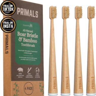 Bamboo Toothbrush Set (4 Pack)