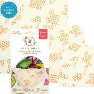 Reusable Beeswax Food Wraps (3 Pack)